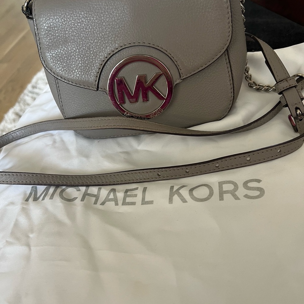 Michael Kors Gray Crossbody Bag